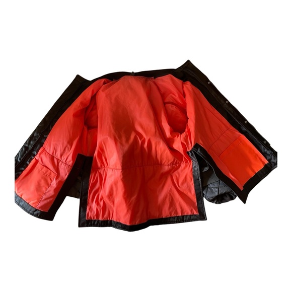 Vintage Protector Montreal Security Winter  Bomber Jacket Sz 46 Long Brown - Picture 10 of 16